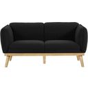 The appearance of Nolita Boucle Fabric Loveseat In Black designed by Meridian in the transitional interior design. This black piece of furniture was selected by 1StopBedrooms from Nolita Collection to add a touch of cosiness and style into your home. Sku: 159Black-L. Material: Boucle.