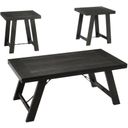 The appearance of Noorbrook Black/Pewter 3 Piece Occasional Table Set designed by Signature Design by Ashley in the transitional interior design. This black/pewter piece of furniture was selected by 1StopBedrooms from Noorbrook Collection to add a touch of cosiness and style into your home. Sku: T351-13. Material: Metal.