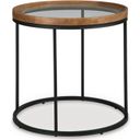 The appearance of Noraluna End Table In Medium Brown designed by Signature Design by Ashley in the transitional interior design. This medium brown piece of furniture  was selected by 1StopBedrooms from Noraluna Collection to add a touch of cosiness and style into your home. Sku: T502-6. Material: Wood.