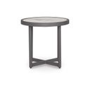 The appearance of North Island Outdoor End Table In Gray designed by Signature Design by Ashley in the modern / contemporary interior design. This gray piece of furniture was selected by 1StopBedrooms from North Island Collection to add a touch of cosiness and style into your home. Sku: P510-706. Material: Aluminium.