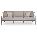 The appearance of North Island Outdoor Sofa with Cushion In Gray designed by Signature Design by Ashley in the modern / contemporary interior design. This gray piece of furniture was selected by 1StopBedrooms from North Island Collection to add a touch of cosiness and style into your home. Sku: P510-838. Material: Fabric.