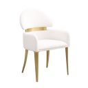 The appearance of Northam Arm Chair Set of 2 In White and Matte Gold designed by Furniture of America in the modern / contemporary interior design. This white and matte gold piece of furniture was selected by 1StopBedrooms from Northam Collection to add a touch of cosiness and style into your home. Sku: FM37005WH-AC-2PK. Material: Stone.