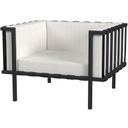 The appearance of Norway Outdoor Club Chair with Cushion In Black and White designed by Butler Specialty Company in the modern / contemporary interior design. This black and white piece of furniture was selected by 1StopBedrooms from Norway Collection to add a touch of cosiness and style into your home. Sku: 5721437. Material: Iron.