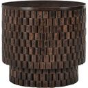 The appearance of Norwood 25 Inch Round End Table In Brown designed by Classic Home in the traditional interior design. This brown piece of furniture  was selected by 1StopBedrooms from Norwood Collection to add a touch of cosiness and style into your home. Sku: 51011696. Material: Mango Wood.