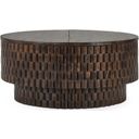 The appearance of Norwood 40 Inch Round Coffee Table In Brown designed by Classic Home in the traditional interior design. This brown piece of furniture  was selected by 1StopBedrooms from Norwood Collection to add a touch of cosiness and style into your home. Sku: 51011695. Material: Mango Wood.