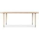 The appearance of Nouveau Chic Rectangle Dining Table With Leaf In Light Wood designed by Hooker in the transitional interior design. This light wood piece of furniture was selected by 1StopBedrooms from Nouveau Chic Collection to add a touch of cosiness and style into your home. Sku: 6500-75200-80. Table Top Shape: Rectangular. Size: 44" x 82". Material: Oak Veneer.