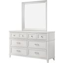 The appearance of Nova II 6 Drawer Dresser In White designed by Bernell in the modern / contemporary interior design. This white piece of furniture was selected by 1StopBedrooms from Nova II Collection to add a touch of cosiness and style into your home. Sku: 1280-132. Material: Poplar.