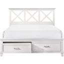 The appearance of Nova II King Storage Bed 1280-110 designed by Bernell in the transitional interior design. This white piece of furniture was selected by 1StopBedrooms from Nova II Collection to add a touch of cosiness and style into your home. Sku: 1280-110. Bed Type: Storage Bed. Material: Wood. Bed Size: King.