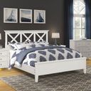 The appearance of Nova II King Panel Bed In White designed by Bernell in the transitional interior design. This white piece of furniture was selected by 1StopBedrooms from Nova II Collection to add a touch of cosiness and style into your home. Sku: 1280-111. Bed Type: Panel Bed. Bed Size: King. Material: Poplar.