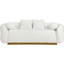 The appearance of Novella Sofa In White designed by Homelegance in the glam interior design. This white piece of furniture was selected by 1StopBedrooms from Novella Collection to add a touch of cosiness and style into your home. Sku: 8568WH-3. Material: Boucle.