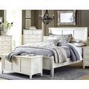 The appearance of Northlake White Queen Panel Bed designed by A-America in the coastal interior design. This white piece of furniture was selected by 1StopBedrooms from Northlake Collection to add a touch of cosiness and style into your home. Sku: NRLWT505F;NRLWT505H;NRLWT505V. Bed Type: Panel Bed. Bed Size: Queen. Material: Solid Rubberwood.