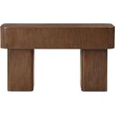 The appearance of Oakmont Console Table In Brown designed by Meridian in the modern / contemporary interior design. This brown piece of furniture  was selected by 1StopBedrooms from Oakmont Collection to add a touch of cosiness and style into your home. Sku: 99039Brown-T. Material: Oak Veneer.