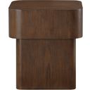 The appearance of Oakmont End Table In Brown designed by Meridian in the modern / contemporary interior design. This brown piece of furniture  was selected by 1StopBedrooms from Oakmont Collection to add a touch of cosiness and style into your home. Sku: 99039Brown-E. Material: Oak Veneer.