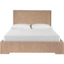 Oasis Abaca Woven Queen Bed In Natural Oak
