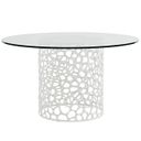 Oasis Coral 54 Inch Dining Table In White