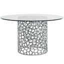 Oasis Coral 60 Inch Dining Table In Antique Nickel