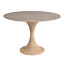 Oasis Dining Table In Natual and Travertine