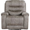 The appearance of Oberon Reclining Chair In Brown and Gray designed by Homelegance in the modern / contemporary interior design. This brown and gray piece of furniture was selected by 1StopBedrooms from Oberon Collection to add a touch of cosiness and style into your home. Sku: 9634GBR-1. Material: Microfiber.