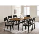 The appearance of Oberwil Dining Table In Antique Oak/Black/Gray designed by Furniture of America in the transitional interior design. This antique oak/black/gray piece of furniture was selected by 1StopBedrooms from Oberwil Collection to add a touch of cosiness and style into your home. Sku: CM3548A-T. Table Top Shape: Round. Material: Wood. Size: 38".