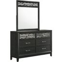 The appearance of Obsidian Mirror In Black designed by New Classic in the modern / contemporary interior design. This black piece of furniture  was selected by 1StopBedrooms from Obsidian Collection to add a touch of cosiness and style into your home. Sku: B1655-060. Material: Glass.