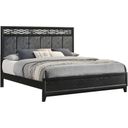 The appearance of Obsidian Queen Bed In Black designed by New Classic in the modern / contemporary interior design. This black piece of furniture  was selected by 1StopBedrooms from Obsidian Collection to add a touch of cosiness and style into your home. Sku: B1655-315;B1655-335. Bed Type: Panel Bed. Material: Wood. Bed Size: Queen.