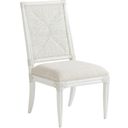 The appearance of Ocean Breeze Regatta Side Chair In Sand 01-0570-880-01 designed by Tommy Bahama in the transitional interior design. This sand piece of furniture  was selected by 1StopBedrooms from Ocean Breeze Collection to add a touch of cosiness and style into your home. Sku: 570-880-01. Material: Wood.