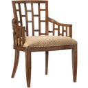 The appearance of Ocean Club Lanai Arm Chair In Bali designed by Tommy Bahama in the transitional interior design. This bali piece of furniture  was selected by 1StopBedrooms from Ocean Club Collection to add a touch of cosiness and style into your home. Sku: 536-881-01. Material: Rattan.