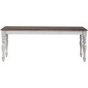 The appearance of Ocean Isle Bench designed by Liberty in the traditional interior design. This white and brown piece of furniture was selected by 1StopBedrooms from Ocean Isle Collection to add a touch of cosiness and style into your home. Sku: 303W-C9000B. Material: Rubberwood.