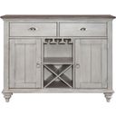 The appearance of Ocean Isle Buffet In White and Brown designed by Liberty in the traditional interior design. This white and brown piece of furniture was selected by 1StopBedrooms from Ocean Isle Collection to add a touch of cosiness and style into your home. Sku: 303W-CB4866. Material: Rubberwood.