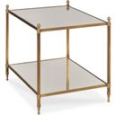 The appearance of Odesa Chairside Table In Brass designed by Century Furniture in the modern / contemporary interior design. This brass piece of furniture was selected by 1StopBedrooms from Grand Tour Furniture Collection to add a touch of cosiness and style into your home. Sku: SF6007. Material: Metal.