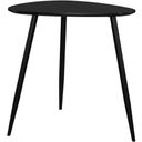 The appearance of Odessa Triangular Solid Wood End Table In Black designed by Coaster in the transitional interior design. This black piece of furniture  was selected by 1StopBedrooms from Odessa Collection to add a touch of cosiness and style into your home. Sku: 707917. Material: Iron.