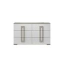 The appearance of Olivia Dresser In White designed by Galaxy Home Furnishings in the modern / contemporary interior design. This white piece of furniture  was selected by 1StopBedrooms from Olivia Collection to add a touch of cosiness and style into your home. Sku: 601955554435. Material: Solid Wood.