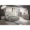 The appearance of Opal Nightstand In Light Taupe designed by J&M in the modern / contemporary interior design. This light taupe piece of furniture was selected by 1StopBedrooms from Opal Collection to add a touch of cosiness and style into your home. Sku: 19855-NS. Material: MDF.
