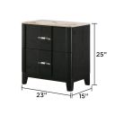 Opel Nightstand In Black