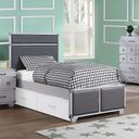 The appearance of Orchest Youth Panel Bed (Twin) designed by ACME in the transitional interior design. This gray piece of furniture was selected by 1StopBedrooms from Orchest Collection to add a touch of cosiness and style into your home. Sku: 36120T-HB;36121T-FB;36122T-R. Bed Type: Panel Bed. Material: Wood. Bed Size: Twin.