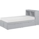 The appearance of Orion Twin Bookcase Bed with Storage Boxes In Gray designed by Homelegance in the transitional interior design. This gray piece of furniture  was selected by 1StopBedrooms from Orion Collection to add a touch of cosiness and style into your home. Sku: B2063BC-1;B2063BC-2;B2063-T. Bed Type: Bookcase Bed. Material: Wood. Bed Size: Twin.