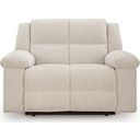 The appearance of Orlen Oversized Recliner In Winter designed by Signature Design by Ashley in the modern / contemporary interior design. This winter piece of furniture was selected by 1StopBedrooms from Orlen Collection to add a touch of cosiness and style into your home. Sku: 8160252. Material: Performance Fabric.
