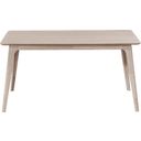 The appearance of Oscar 60 Inch Dining Table In White Ash designed by New Classic in the modern / contemporary interior design. This white piece of furniture was selected by 1StopBedrooms from Oscar Collection to add a touch of cosiness and style into your home. Sku: D1651W-11. Table Top Shape: Rectangular. Size: 59" x 35". Material: Solid Wood.