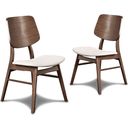 The appearance of Oscar Wood Back Side Chair (Set of 2) designed by New Classic in the transitional interior design. This two-tone color piece of furniture was selected by 1StopBedrooms from Oscar Collection to add a touch of cosiness and style into your home. Sku: D1651-20. Material: Solid Wood.