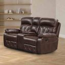 The appearance of Osias Loveseat In Brown designed by Furniture of America in the transitional interior design. This brown piece of furniture was selected by 1StopBedrooms from Osias Collection to add a touch of cosiness and style into your home. Sku: NX6004BR-LV. Material: Leather.