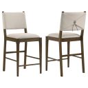 The appearance of Ottowa Upholstered Counter Side Chair Set of 2 In Brown and Light Tan designed by Coaster in the modern / contemporary interior design. This brown/light tan piece of furniture was selected by 1StopBedrooms from Ottowa Collection to add a touch of cosiness and style into your home. Sku: 193669. Material: Polyester.
