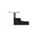 Overlap Dark Nightstand Base In Black