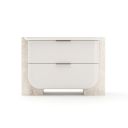 Overlap Light Large Nightstand In Cream