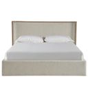 The appearance of Owen Storage Bed Queen In Skylark designed by Universal in the modern / contemporary interior design. This skylark piece of furniture  was selected by 1StopBedrooms from Avaline Collection to add a touch of cosiness and style into your home. Sku: U428A330SB. Bed Type: Storage Bed. Material: Polyester. Bed Size: Queen.