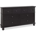 The appearance of Oxford Dresser In Black designed by Aspenhome in the traditional interior design. This black piece of furniture  was selected by 1StopBedrooms from Oxford Collection to add a touch of cosiness and style into your home. Sku: I07-453-BLK-1. Material: Wood.