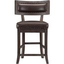 The appearance of Oxton Distressed Counter Height Chair Set Of 2 In Brown designed by Homelegance in the traditional interior design. This brown piece of furniture was selected by 1StopBedrooms from Oxton Collection to add a touch of cosiness and style into your home. Sku: 5655-24. Material: Wood.