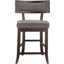 The appearance of Oxton Distressed Dark Cherry Counter Height Chair Set Of 2 designed by Homelegance in the transitional interior design. This cherry piece of furniture was selected by 1StopBedrooms from Oxton Collection to add a touch of cosiness and style into your home. Sku: 5655-24FA. Material: Textured.