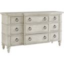 The appearance of Oyster Bay Barrett Triple Dresser designed by Lexington in the transitional interior design. This oyster piece of furniture was selected by 1StopBedrooms from Oyster Bay Collection to add a touch of cosiness and style into your home. Sku: 714-233. Material: Wood.