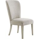 The appearance of Oyster Bay Baxter Upholstered Side Chair designed by Lexington in the transitional interior design. This oyster piece of furniture was selected by 1StopBedrooms from Oyster Bay Collection to add a touch of cosiness and style into your home. Sku: 714-882-01. Material: Wood.