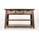 The appearance of Painted Canyon 50 Inch Sofa Table In Distressed Brown designed by Jofran in the transitional interior design. This distressed brown piece of furniture  was selected by 1StopBedrooms from Painted Canyon Collection to add a touch of cosiness and style into your home. Sku: 1600-4. Material: Acacia.